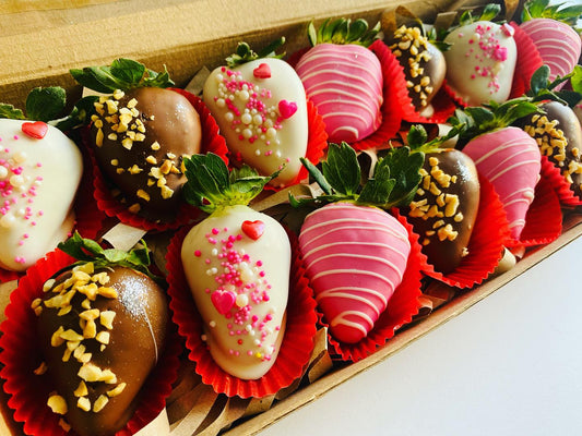 Fresas con chocolate x12
