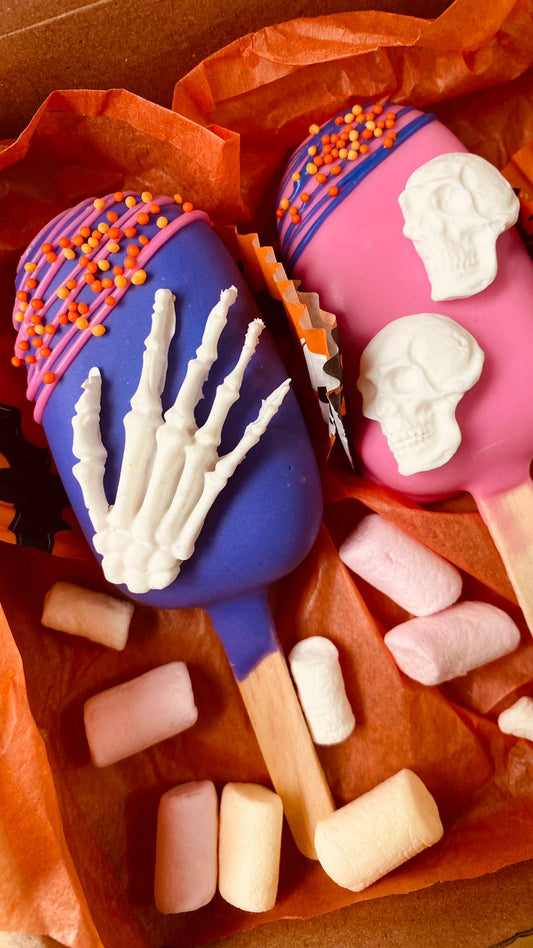 PALETAS DE TORTA HALLOWEEN