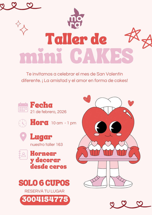 TALLER SAN VALENTIN MINI CAKES