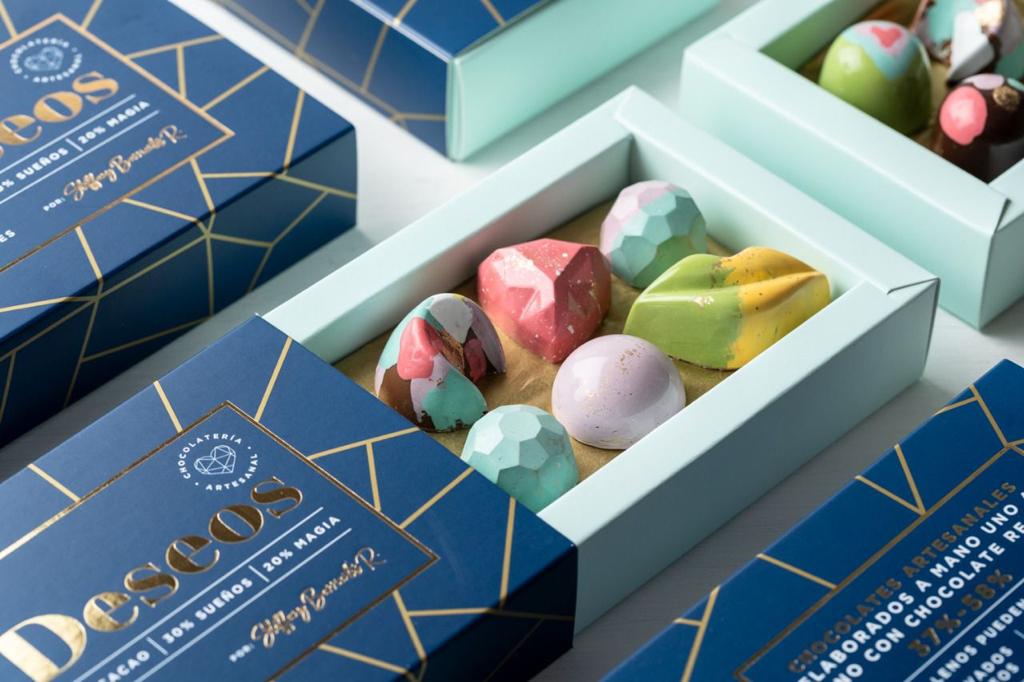 Chocolates rellenos bombones caja x6